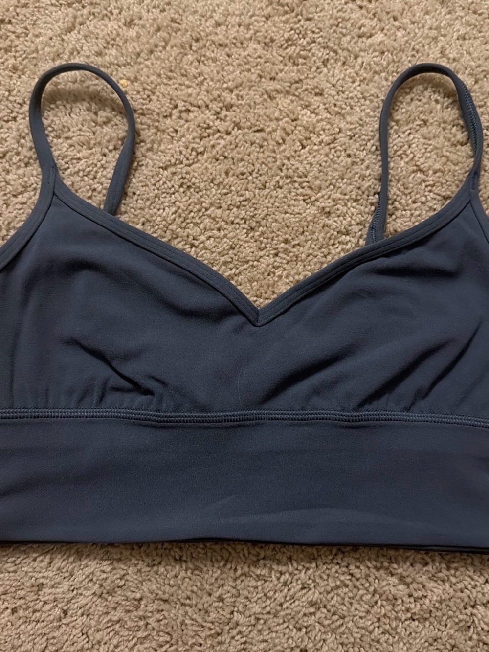 lululemon athletica oil grey sweetheart sports bra